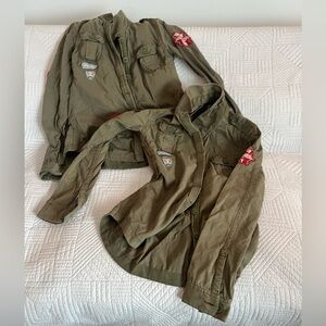 Two Superdry shirts womens large